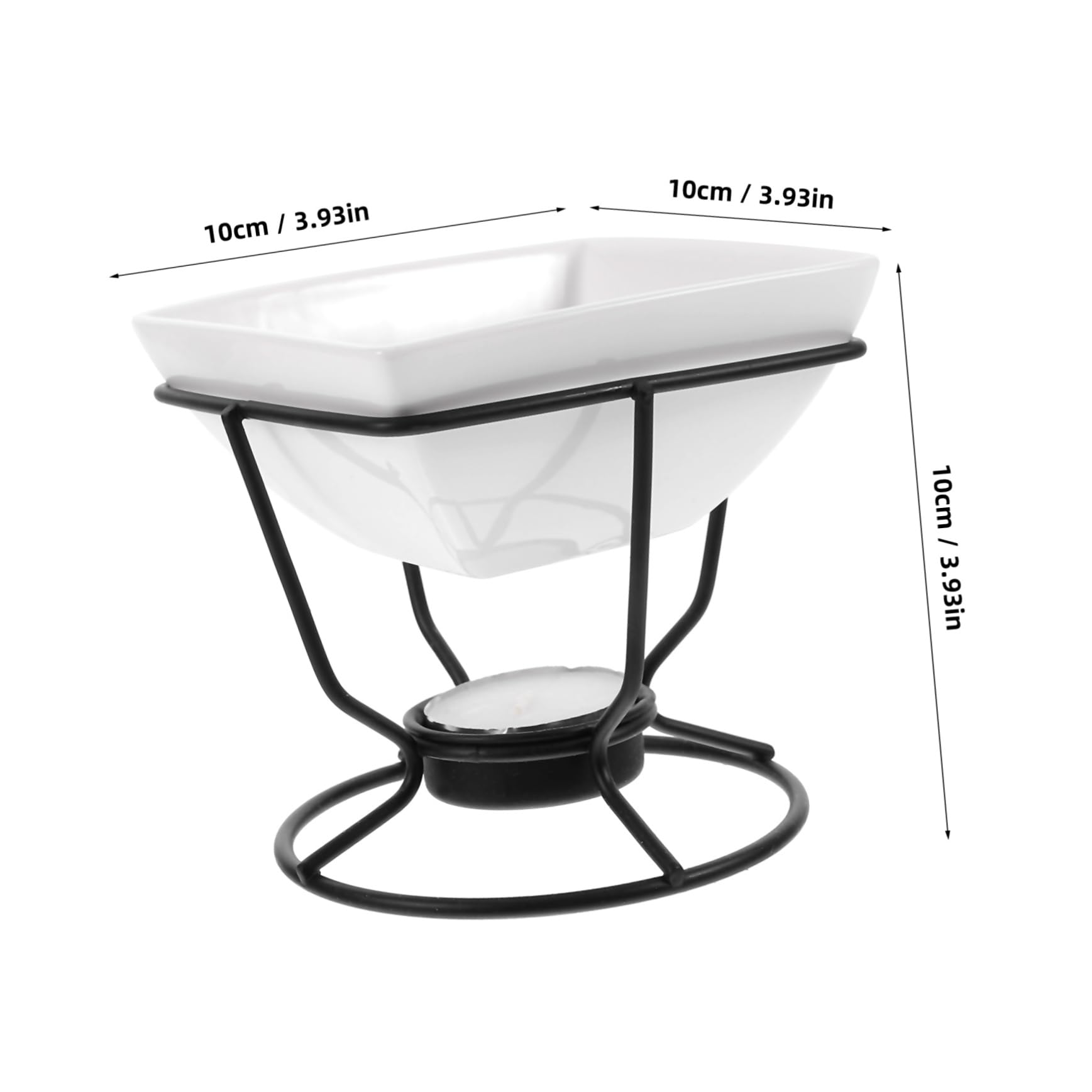 Unomor Ceramic Chocolate Melting Oven Cheese Fondue Hot Pot Chocolate Melting Pot for Ice Cream for Baking