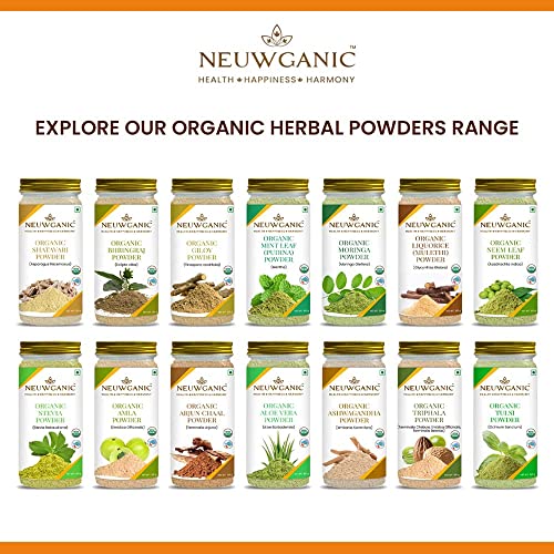 Image of Organic Ashwagandha Powder (Root) - Ashwagandha Churna - Important for Vitality & Strength - 190 Gm - Pack of 3