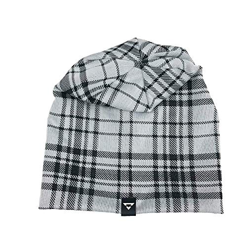 Gorro Touca Brohood Xadrez Branco e Preto