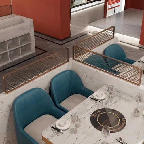 Cloison de restaurant en fer forgé 30x50cm séparateur de table chic