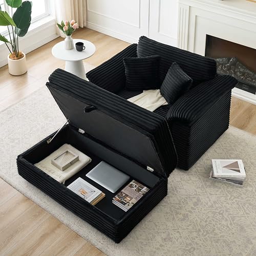 Sillón Oversized Plegable Negro miniatura 1