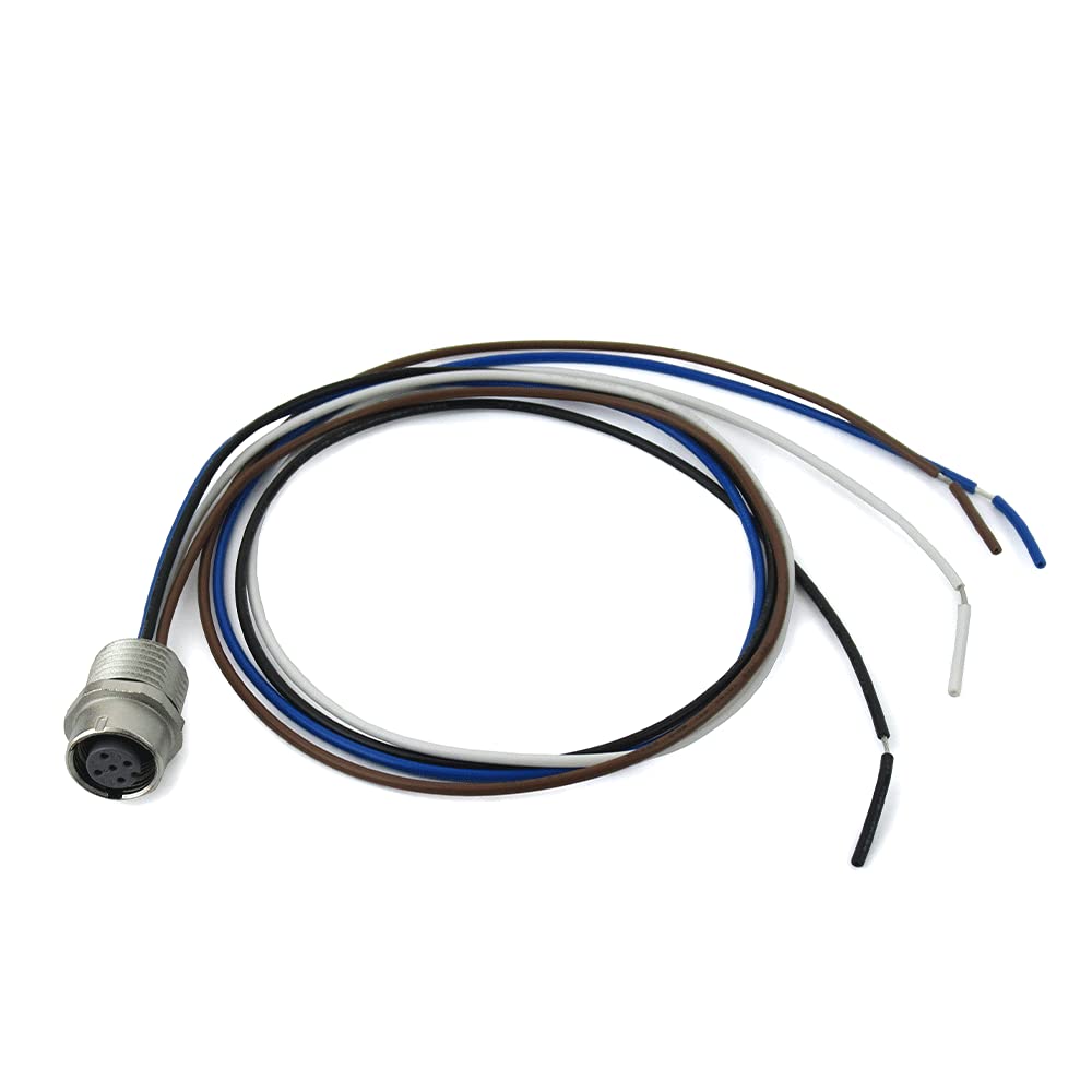 Conector panel M12 Omron XS5P-D426-5 con cable de alta durabilidad y contacto estanco 4