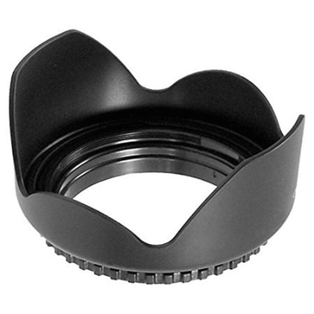 HANUMEX® 52mm Reversible Flower-Type Lens Hood for Nikon D3300 D3200 D3100 D3000 D5200 D5100 D5000 DSLR Cameras 18-55mm AF-S Lens + Microfiber Cleaning Cloth-image-39
