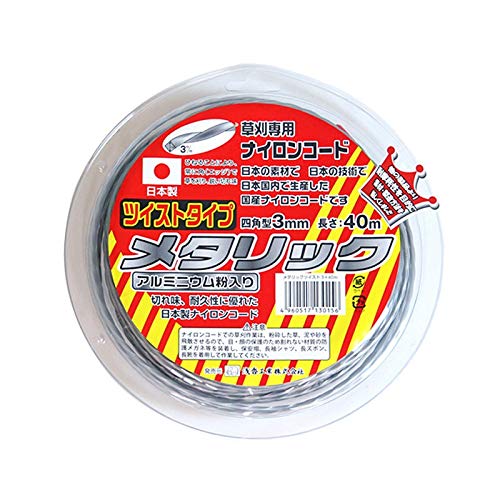 メガストーン Amazon.co.jp: Metallic Twist Nylon Cord for Grass Trimming, Corner