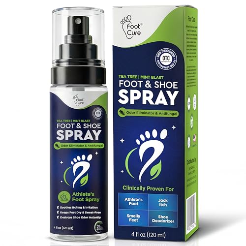 Tea Tree Foot Odor Spray - Mint Blast Shoe Deodorizer for Smelly Feet, Athletes Foot Spray Odor...