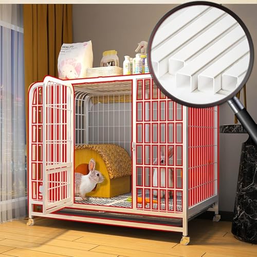 Cage cobaye 2 niveaux sur roues idéale pour un salon propre et ordonné - 3