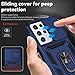 for Samsung Galaxy S21 Ultra Case with Camera Lens Cover HD Screen Protector,Military-Grade Drop Tested Magnetic Ring Holder Kickstand Protective Phone Case for Samsung Galaxy S21 Ultra 5G (Navy Blue)
