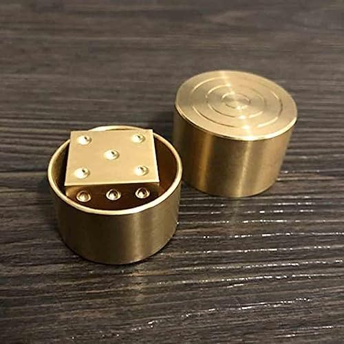 blue-ther Super Mental Die (latón) Trucos de magia Juguetes clásicos Dados Predicción de números Magia para adultos