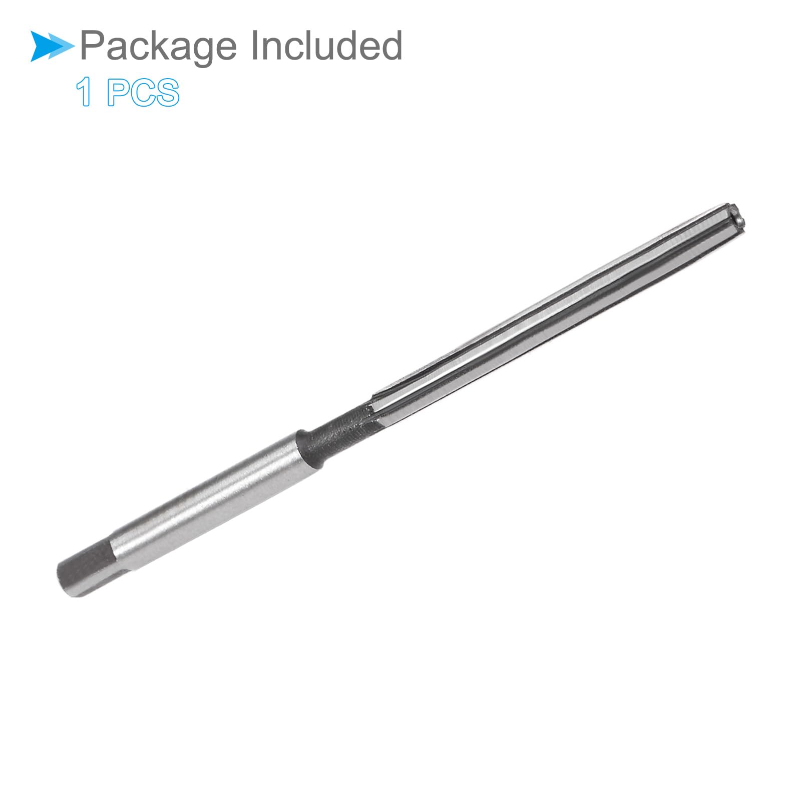 Escariador Manual 3 mm 6 Flautas H8 Acero Aleado Vástago Recto para Aluminio Hierro Cobre Plástico Madera