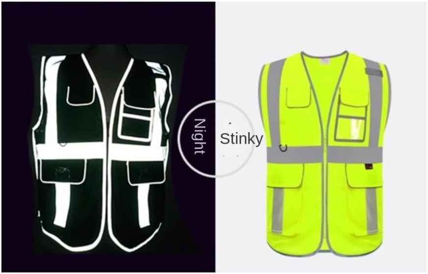 Safety Vest, Reflective Safety Vest Sanitation Traffic Luminous Cycling Reflective Safety Vest