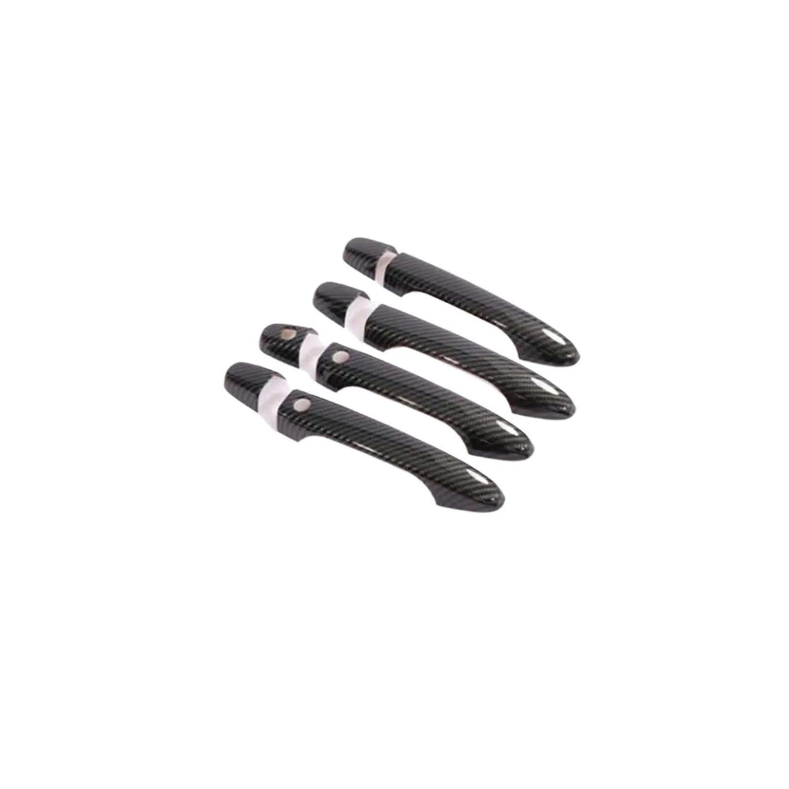 NVNZMFPPW Exterior Door Handle Covers for CR-V CRV/for Civic 2016 2012 2013 2014 2015 ABS Chrome Trim Car Accessories Styling(Carbon Texture1)