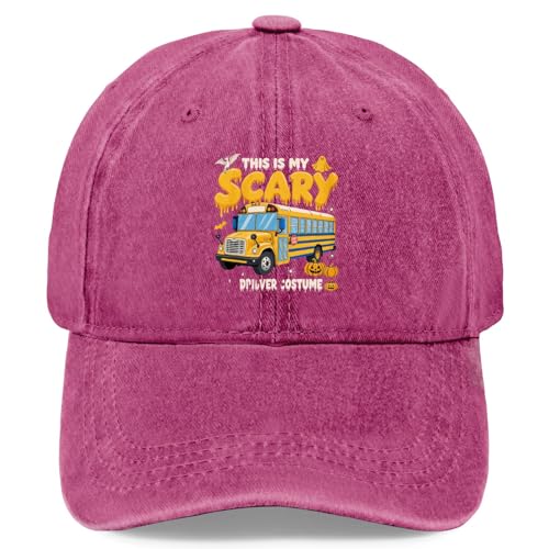This is My Scary SHOL Bus DRIBVER Costume Hat for Men Funny Dad Hat Funny Gifts for Men