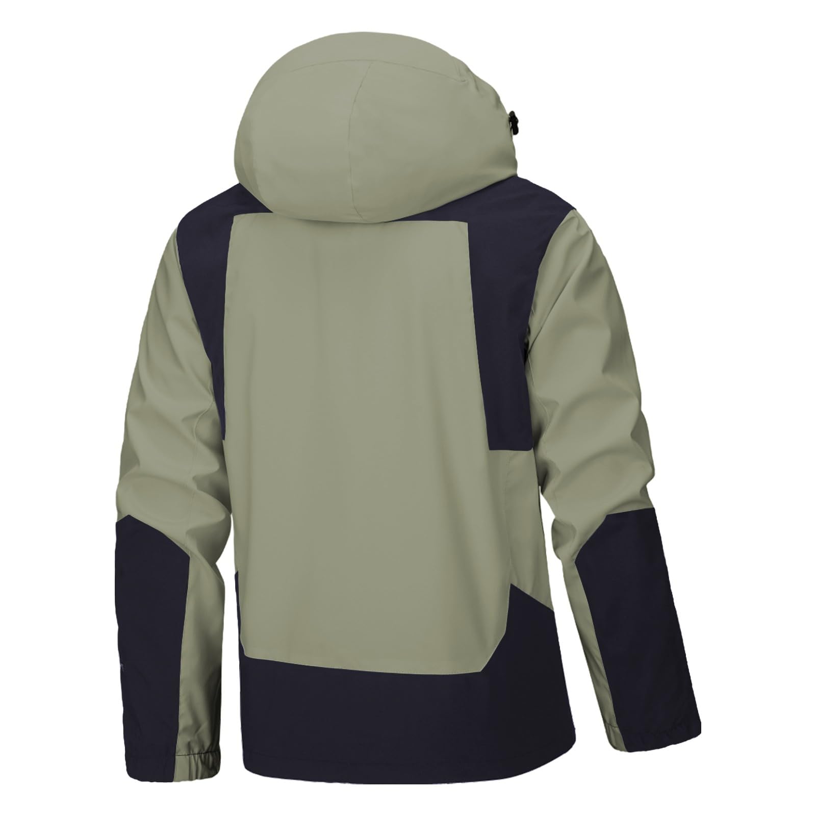 Chubasquero para hombre, impermeable, ligera, cortavientos, trekking, chubasquero con capucha, transpirable, chaqueta con capucha con cremallera, impermeable, deportiva, informal, moderna, impermeable