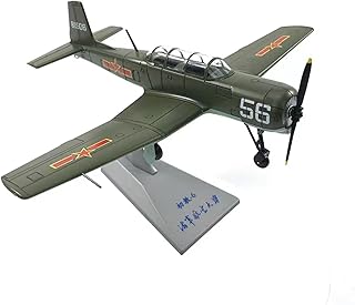 NATEFEMIN Alloy Nanchang CJ6/PT-6 Training Aircraft Model Aircraft Model 1:48 Model Simulation Science Exhibition Model Display Model
