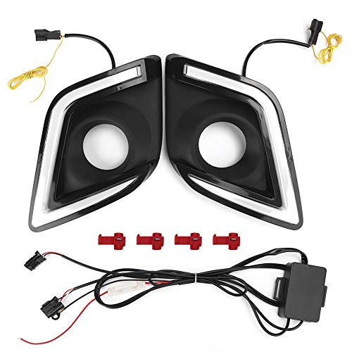 Daytime Running Light,Car LED DRL Daytime Running Light Super Bright Fit for Toyota Hilux Revo Vigo 2015-2016