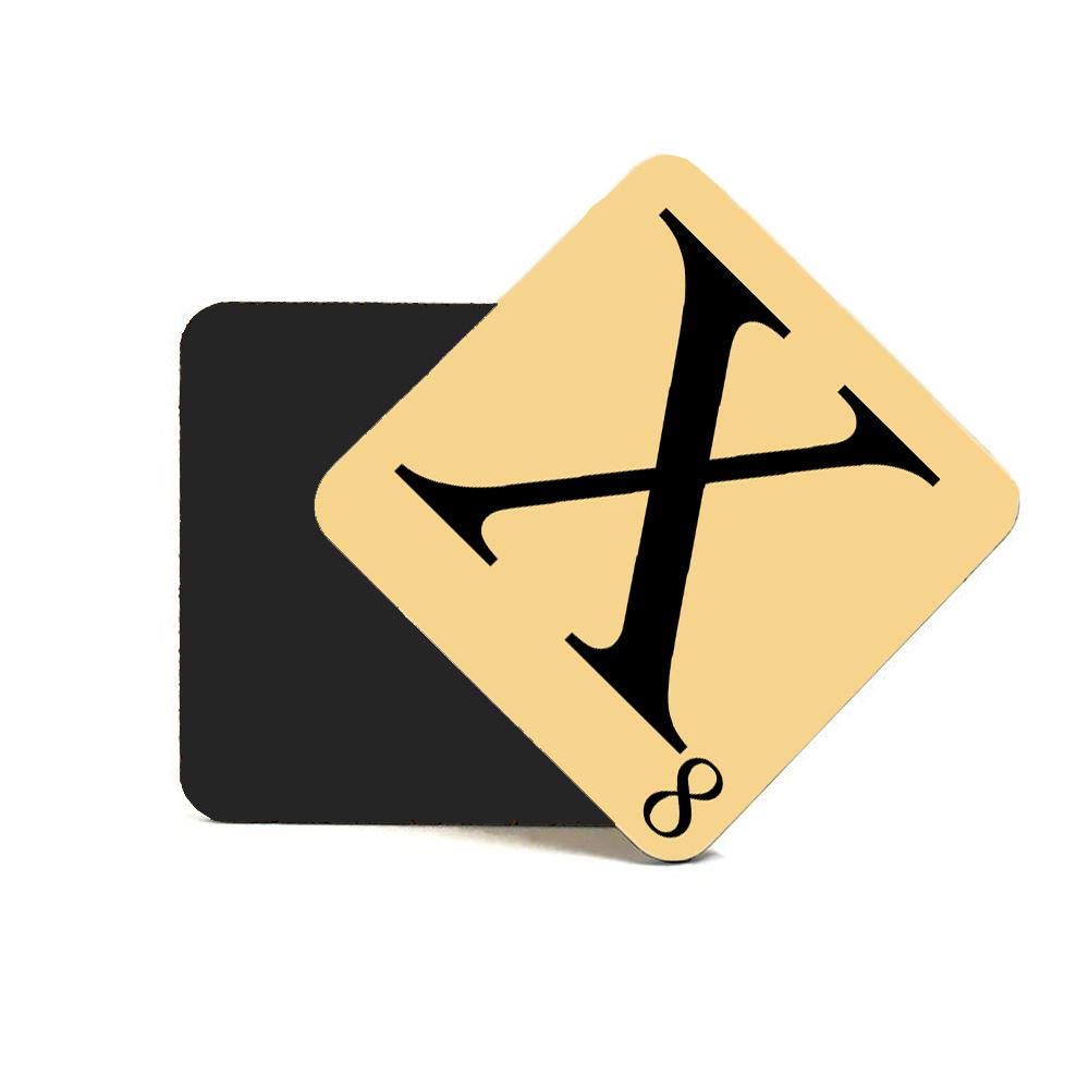 CNC Group Alphabet MDF Coaster Letter X Personalise Your Coffee Table, Word Name Maker