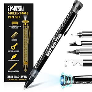 Gifts for Him Fathers Day Men 12 in 1 Multitool Pen Stocking Stuffers Unique Mens Gifts for Dad Husband Grandpa Dad Gifts from Daughter Son Cool Birthday Gifts Ideas for Men Have Everything