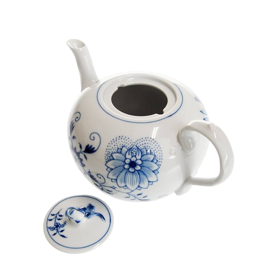 新品未使用Bohemia Blue OnionOpera Whiteティーポット マイセン ブルーオニオン ティーポット 800101/23726 | ブルーオニオン