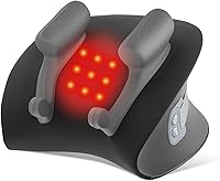 Vista 1 de Almohada masajeadora de cuello con calor, masaje shiatsu de espalda y hombros con amasado de tejido profundo, dispositivo de tracción cervical