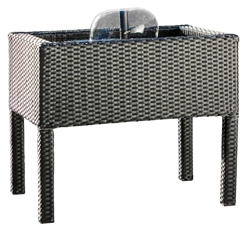 Heissner Rattan Hochteich, schwarz (015196-00)