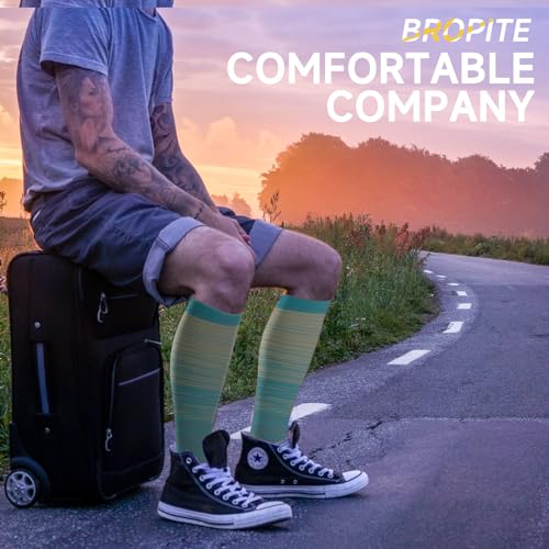 Image of bropite 3 Pairs Open Toe Compression Socks for Women, Support for Travel | Graduated 15-20 mmHg compression circulation,reduces swelling.3 pairs open toe design for travel,nurses,pregnancy comfort