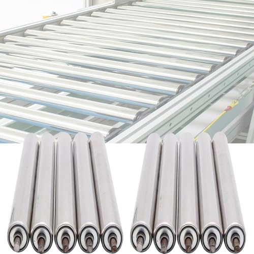 5 10 Pack Gravity Roller for Conveyor, 5 10 12 16 17 18 20 24 26 32 38 40
