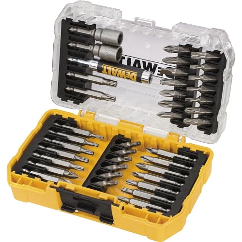 DEWALT Coffret TOUGHCASE 40 Pièces - Embouts de Vissage - Pour Perceuse-Visseuse DT70717-QZ