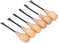 Vista 9 de Juego de herramientas de tallado a mano, juego de cinceles para tallar madera, juego de cinceles para tallar madera, herramientas manuales, mango