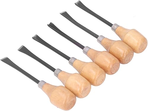 Miniatura 9 de Juego de herramientas de tallado a mano, juego de cinceles para tallar madera, juego de cinceles para tallar madera, herramientas manuales, mango
