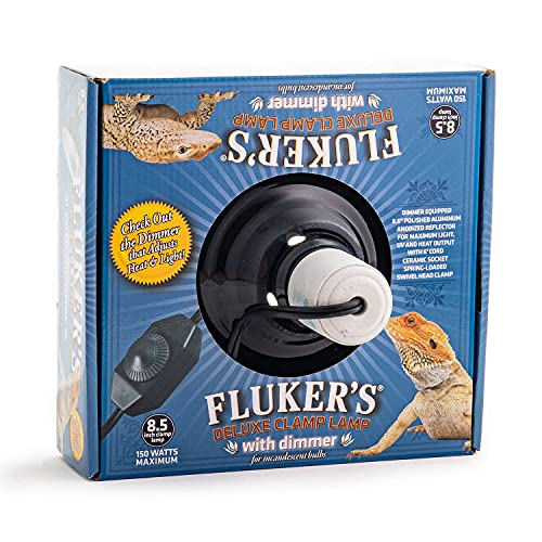 Fluker's Repta-Clamp Lamp, Heavy Duty Clamp Light For Reptile Tanks and Terrariums, UL/CUL Approved, Great for Reptile Basking, 150-Watt Maximum with Dimmable Switch, 8.5" by Fluker's - Image 3