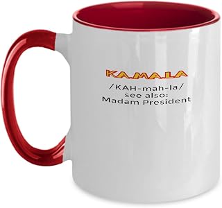 Kamala Harris Definition Mug President Campaign For Men Women Election President Political Vote Retro Gift Two Tone