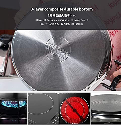 Explosion-Proof-High-Pressure-Cooking-PotLarge-Capacity-Commercial-Stainless-Steel-Pressure-Cooker-Suitable-for-Gas-Induction-PurposeSilver-15L