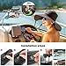 Peosaard Boat Rear View Mirror 11x4.2in PP Boat Mirror Universal Marine Mirror Replacement Stylish Pontoon Boat Mirror Boat Accessories, Boat Rear View Mirror
