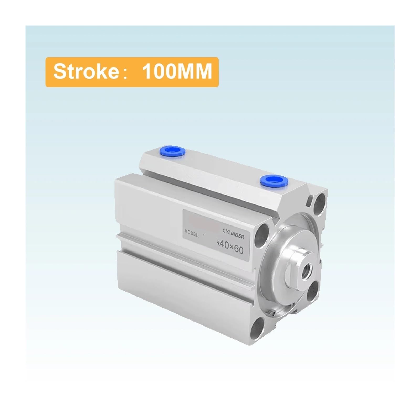 Drobny cylinder pneumatyczny o podwójnym działaniu, otwór 20/25/32 mm, opcjonalny skok 5-100 mm z zderzakiem do automatyzacji | Cylinder pneumatyczny (Stroke-10 mm, Bore-20 MM)