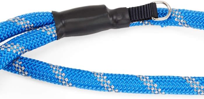 YOULY by Petco Reflective Braided Rope Dog Leash Blue 6-ft Long 1/2-in Wide