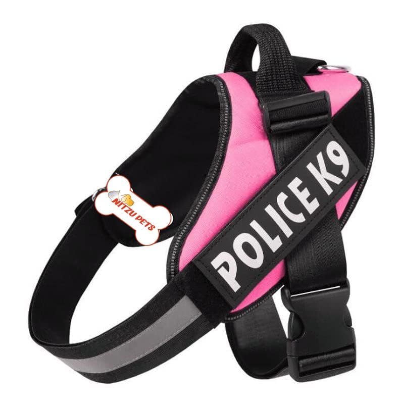 Nitzu Pets Dog Harness, No Pull Harness for Dogs, Adjustable,Training for Dog (S (Chest : 40-47cm / Neck : 32-36cm) Wt: 5-6 kg, Black) (L(Chest: 64-84cm /Neck:42-56cm) Wt: 18.5-32 kg, Pink) (B0CLJL4CY3) Amazon Price History, Amazon Price Tracker