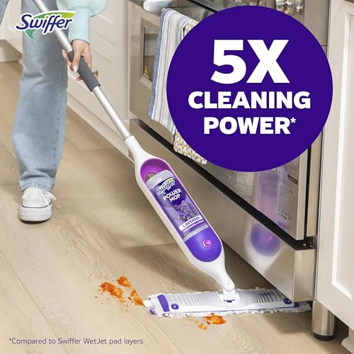 Image of Swiffer PowerMop Floor Cleaning Solution with Lavender Scent, Triple Pack