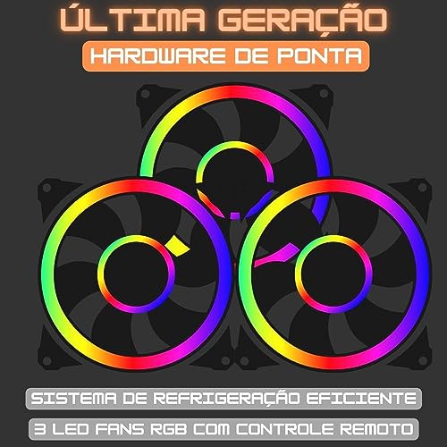 PC Gamer Completo AMD Ryzen 7 5700G, Gráficos Radeon VEGA 8, 16GB DDR4, SSD NVMe 512GB, Fonte 600W 8