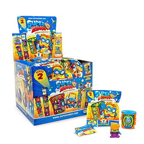 SuperZings - Serie 2 - Display de 24 Guaridas, con 1 Guaridad y 1 Figura en Cada sobre...