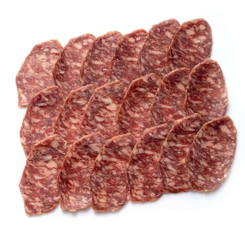 Casa Ortega- Salchichón ibérico 100% de bellota 80 g - Sabor curado de bellota en cada loncha