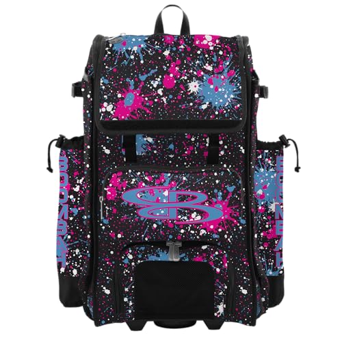 Boombah Rolling Catchers Superpack Splatter Black/Columbia Blue/Fluorescent Pink