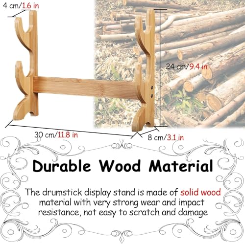 Soporte expositor para baquetas de batería, juego de 2, soportes para baquetas para colección/decoración del hogar miniatura 3