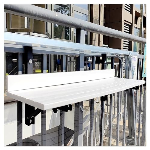 Table de bar de balcon en métal suspendue et rabattable pour petit espace