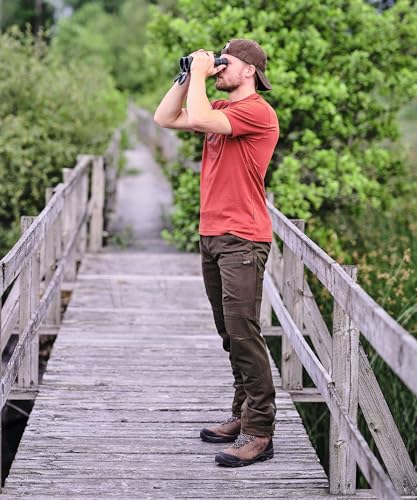 Pinewood Herren Caribou Hunt Hose - Jagdhose Herren - mit 4-Wege-Stretch und praktischen Taschen für viel Stauraum für Jagdzubehör - verstellbare Passform für jeden Jäger