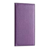 CoBak Premium Leather Checkbook Cover - RFID Blocking, Classic Design, Slim & Durable - Perfect for Personal & Business Checks