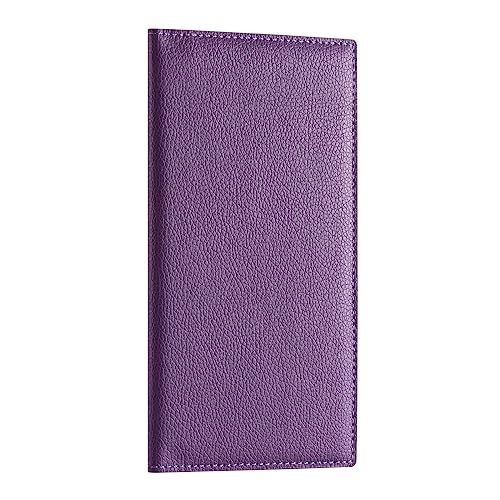 CoBak Premium Leather Checkbook Cover - RFID Blocking, Classic Design, Slim & Durable - Perfect for Personal & Business Checks