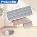 JOYMOOP Mop Replacement Pads, Reusable Microfiber Mop Pads for 13-inch Flat Mop and Mop Bucket Set, Pack of 2 Refills - Grey and Pink
