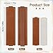 2Pcs Elastic Pen Holder for Notebook, Adjustable Pen Sleeve Pouch, PU Leather Pencil Case with Adjustable Band, Pencil Holder Case for Bible, Notebook, Planners, Binders and Books (Brown, Beige)