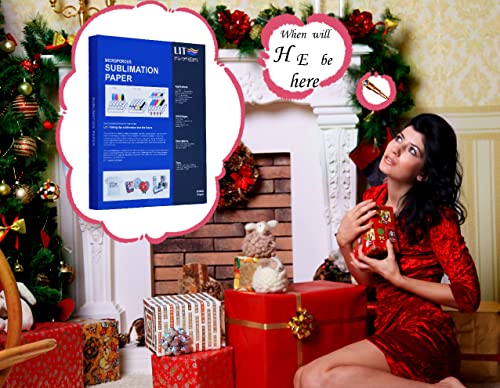 Papel de sublimação LIT A4 210 x 297 mm, 100 folhas 110 g/m² papel de transferência de calor - para