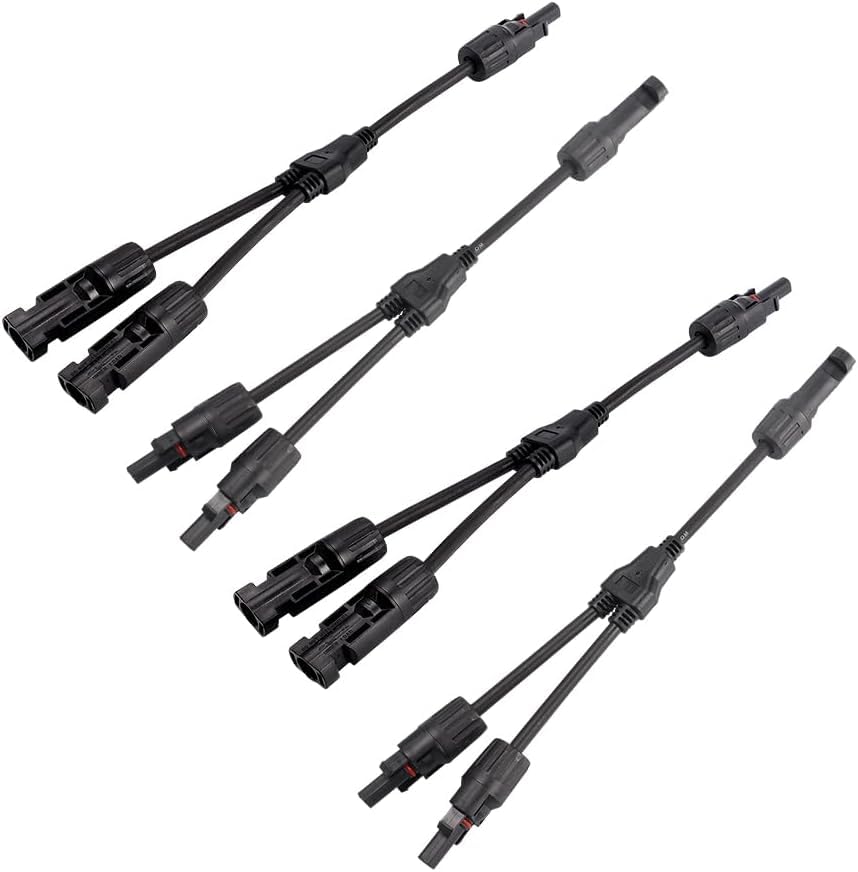 Celano MC4 Solar Y Splitter Waterproof Solar Connectors Solar Panel Parallel Wires 1 to 2 Solar Adapter Cable Plug Tool Kit for PV Solar System(M/FF, F/MM) (2 Pair)-image-15